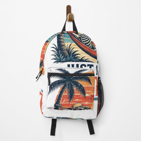 Item preview, Just Here To Retire Tropical Skeleton designed and sold by PixelModeShop.