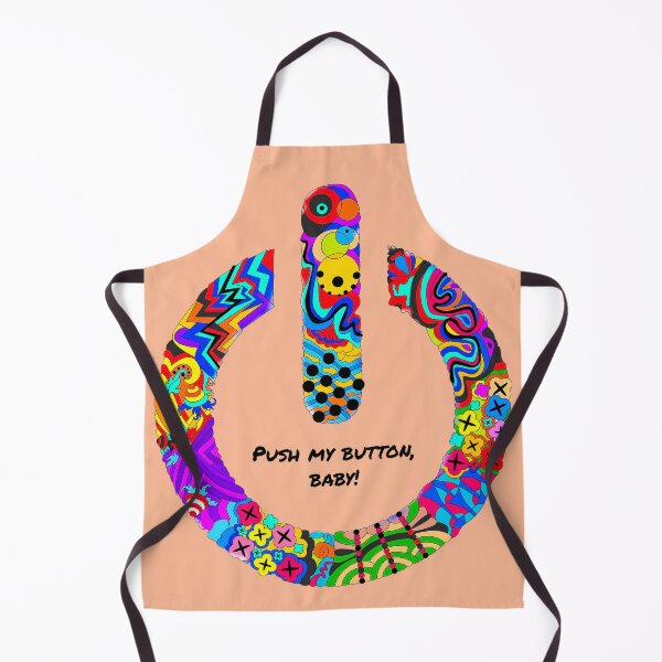 Item preview, Psychedelic Power Symbol Art - Push my button,baby! designed and sold by Stitched Stories.