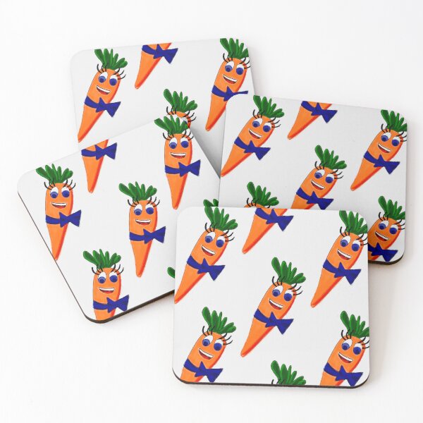 Item preview, Cute orange carrot with blue bow and smiley face  designed and sold by Shukasya-Arts.