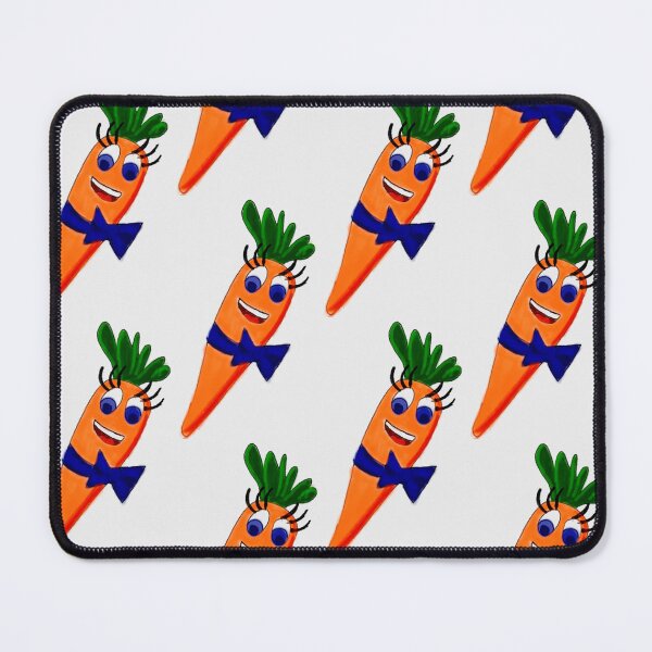 Item preview, Cute orange carrot with blue bow and smiley face designed and sold by Shukasya-Arts.