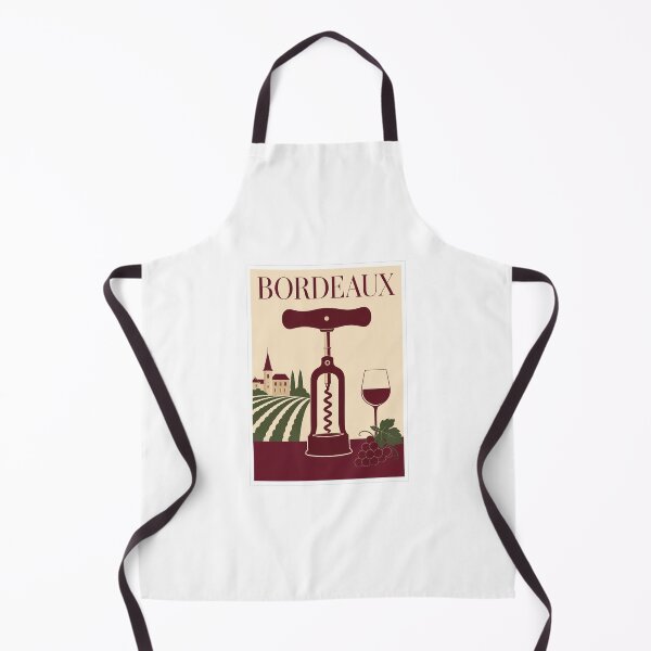 Item preview, Bordeaux Wine Corkscrew Vineyard Travel Poster designed and sold by Beyond Destinations.