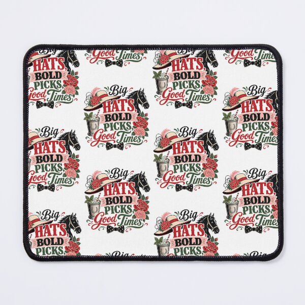 Item preview, Big Hats Bold Picks Good Times Derby Design designed and sold by PixelModeShop.