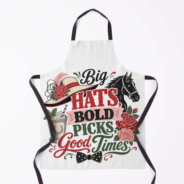 Item preview, Big Hats Bold Picks Good Times Derby Design designed and sold by PixelModeShop.