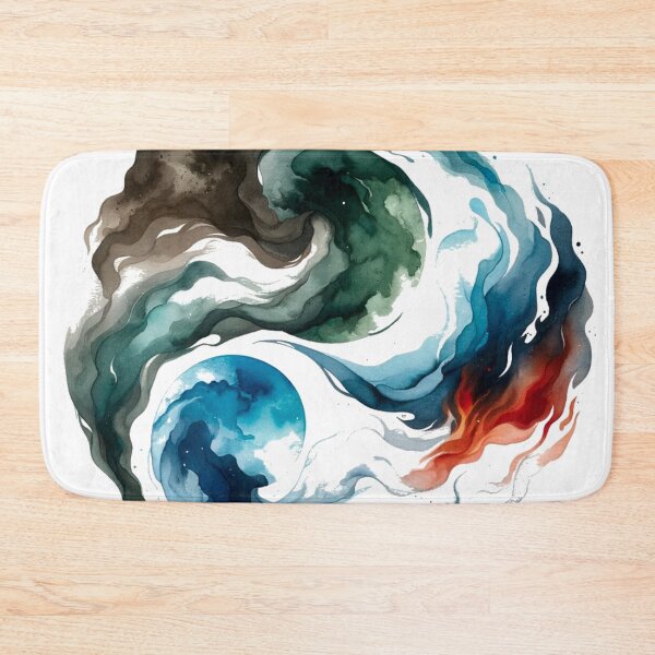 Item preview, Nature in Balance Elemental Earth Watercolor Art designed and sold by LuminShadowArt.