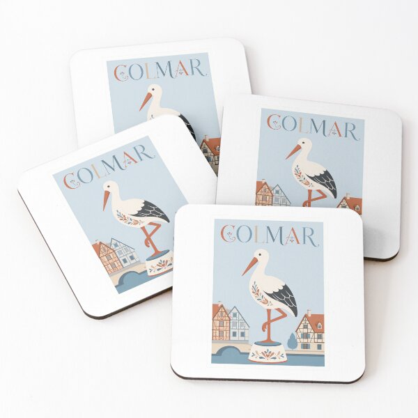 Item preview, Colmar Alsace Stork French Village Travel Poster designed and sold by Beyond Destinations.