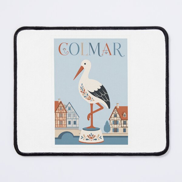 Item preview, Colmar Alsace Stork French Village Travel Poster designed and sold by Beyond Destinations.