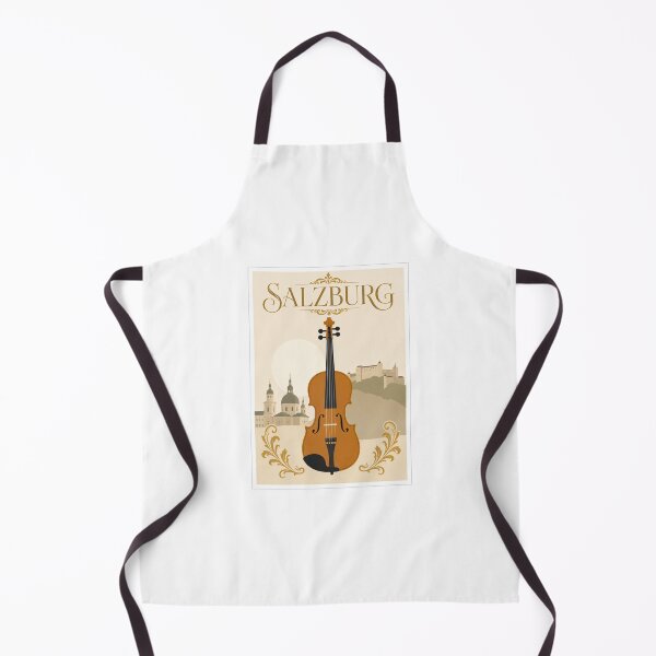 Item preview, Salzburg Violin Mozart Austria Travel Poster designed and sold by Beyond Destinations.