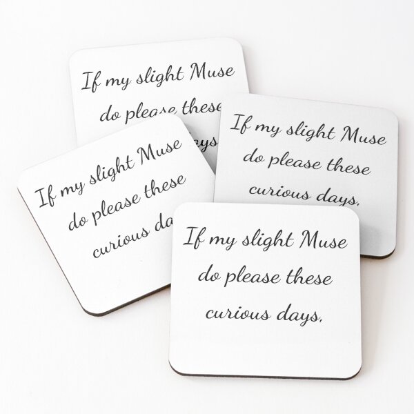 Item preview, "If my slight Muse do please these curious days," - handwriting black designed and sold by ariksworld.