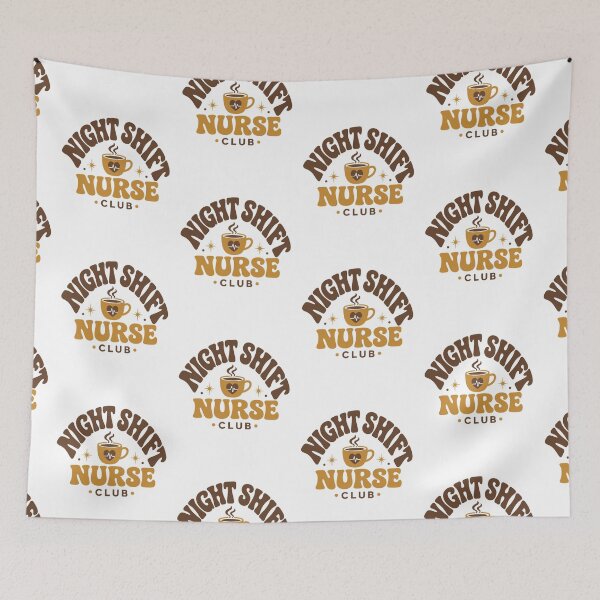 Item preview, Night Shift Nurse Club Coffee Design designed and sold by PixelModeShop.