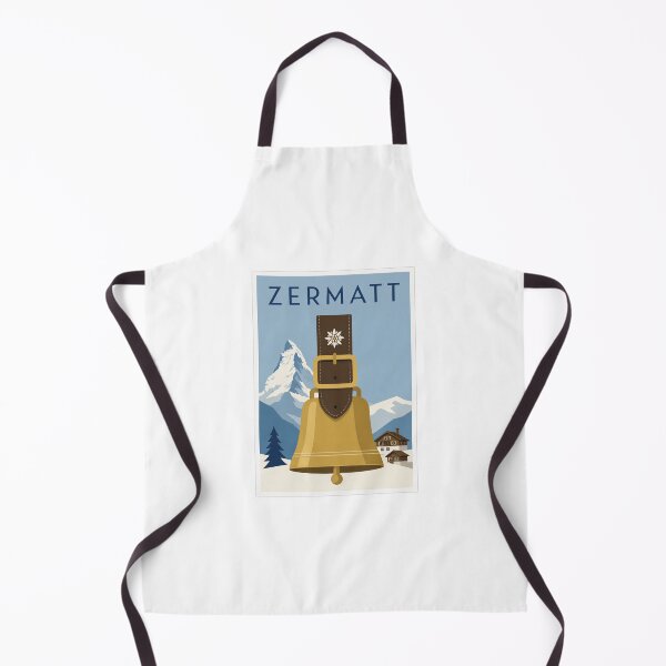 Item preview, Zermatt Swiss Cowbell Matterhorn Travel Poster designed and sold by Beyond Destinations.