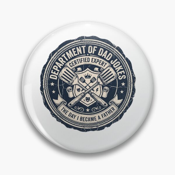 Item preview, Department Of Dad Jokes Certified Expert Seal designed and sold by PixelModeShop.