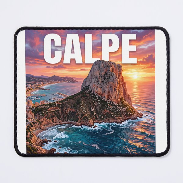 Item preview, Calpe Spain Coastal Poster - Majestic Penon de Ifach Rock Art designed and sold by ryanguas.
