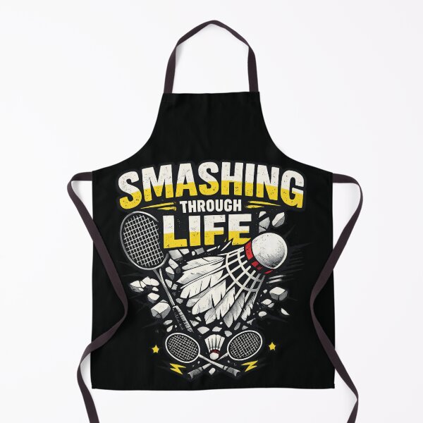 Item preview, Smashing Through Life - Badminton Player Vintage designed and sold by SidTastic .
