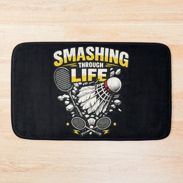 Item preview, Smashing Through Life - Badminton Player Vintage designed and sold by SidTastic .