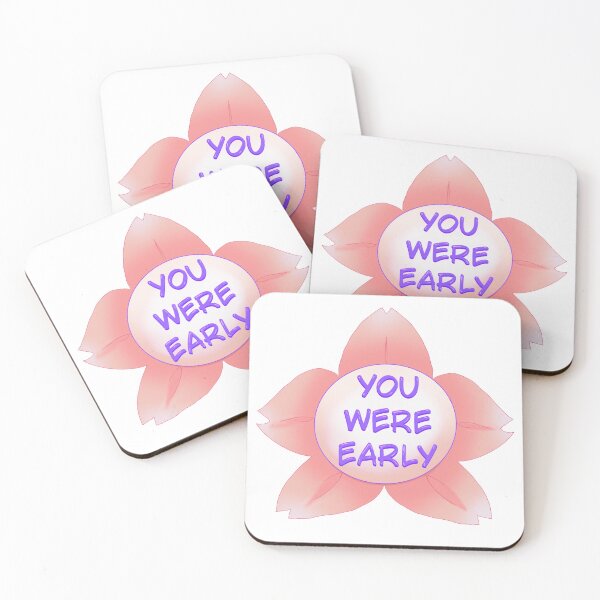 Item preview, You Were Early Cherry Blossom Purple designed and sold by TalkativeNamiChan.