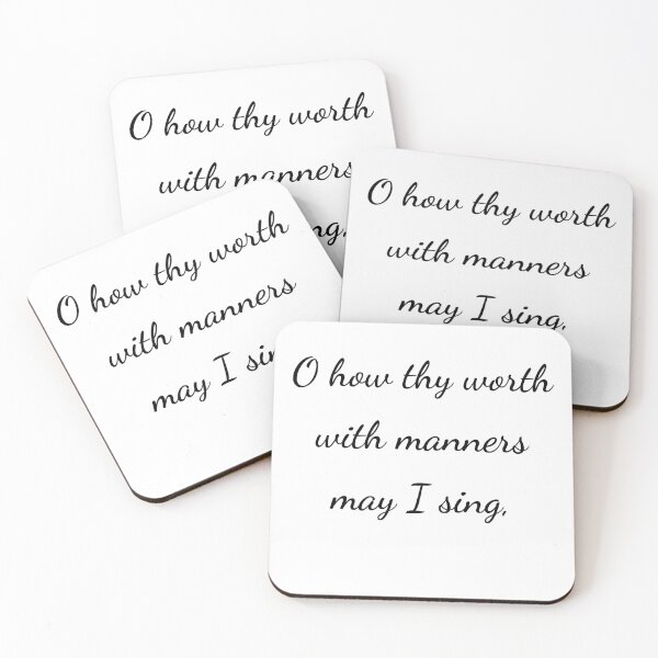 Item preview, "O how thy worth with manners may I sing," - handwriting black designed and sold by ariksworld.