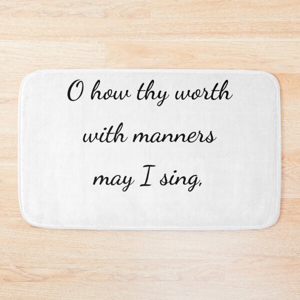 Item preview, "O how thy worth with manners may I sing," - handwriting black designed and sold by ariksworld.