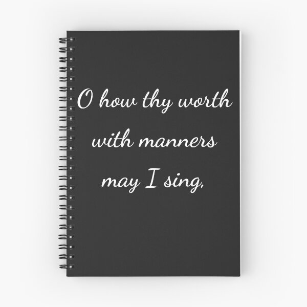 Item preview, "O how thy worth with manners may I sing," - handwriting white designed and sold by ariksworld.