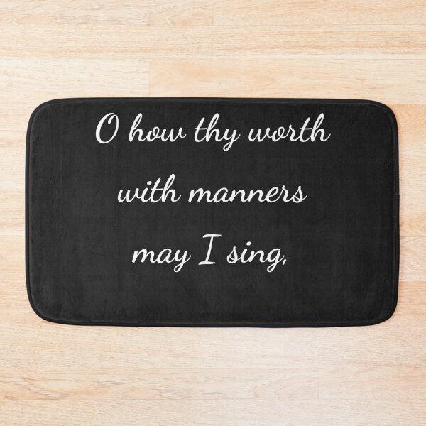 Item preview, "O how thy worth with manners may I sing," - handwriting white designed and sold by ariksworld.