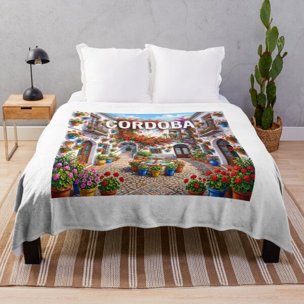 Item preview, Cordoba Spain Travel Poster - Vibrant Andalusian Patio Art designed and sold by ryanguas.