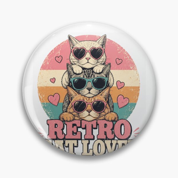 Item preview, Retro Cat Lover Aesthetic Sunglasses Cats designed and sold by PixelModeShop.