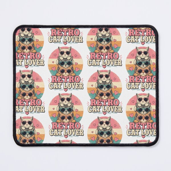 Item preview, Retro Cat Lover Aesthetic Sunglasses Cats designed and sold by PixelModeShop.