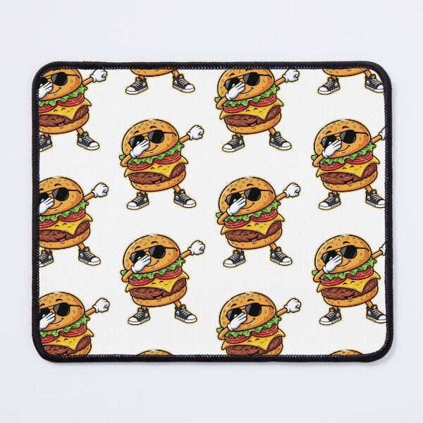 Item preview, Cool Dabbing Burger Cartoon Character designed and sold by PixelModeShop.