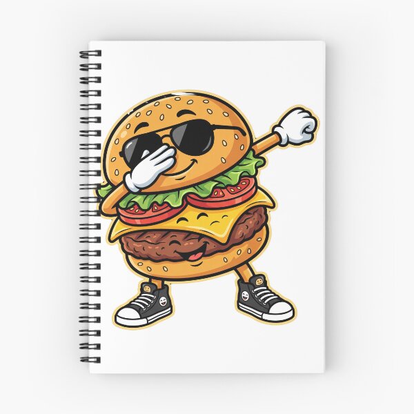 Item preview, Cool Dabbing Burger Cartoon Character designed and sold by PixelModeShop.