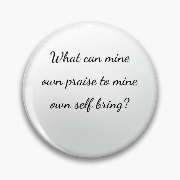 Item preview, "¿Qué puede aportarme mi propia alabanza?" - letra negra designed and sold by ariksworld.