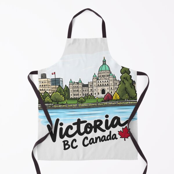 Item preview, Victoria BC Canada Cute Colorful Skyline Parliament Buildings Pride designed and sold by HowToCanadian.