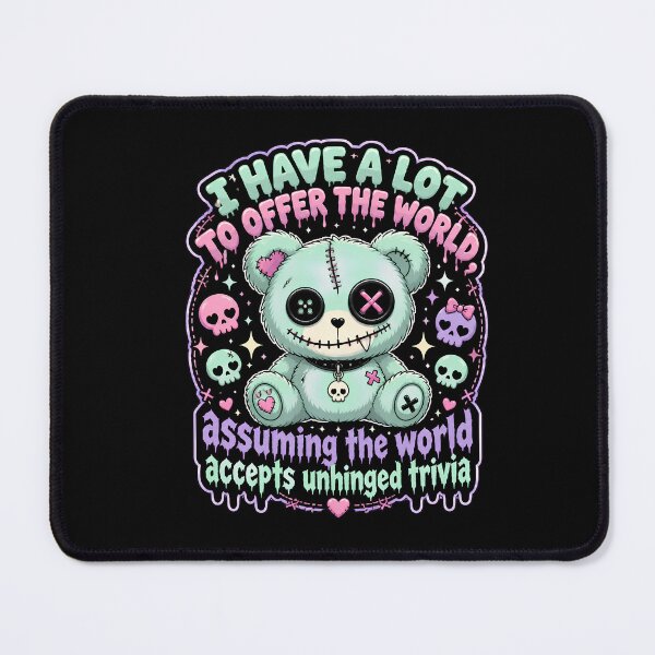 Item preview, Unhinged Trivia Cute Creepy Kawaii Pastel Goth designed and sold by DarklyOK.