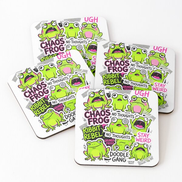 Item preview, Chaos Frog Grunge Frogs Doodle Gang designed and sold by PixelModeShop.
