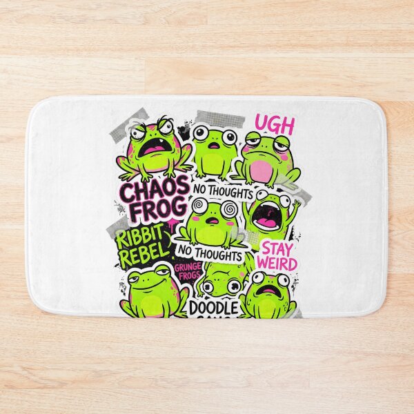 Item preview, Chaos Frog Grunge Frogs Doodle Gang designed and sold by PixelModeShop.