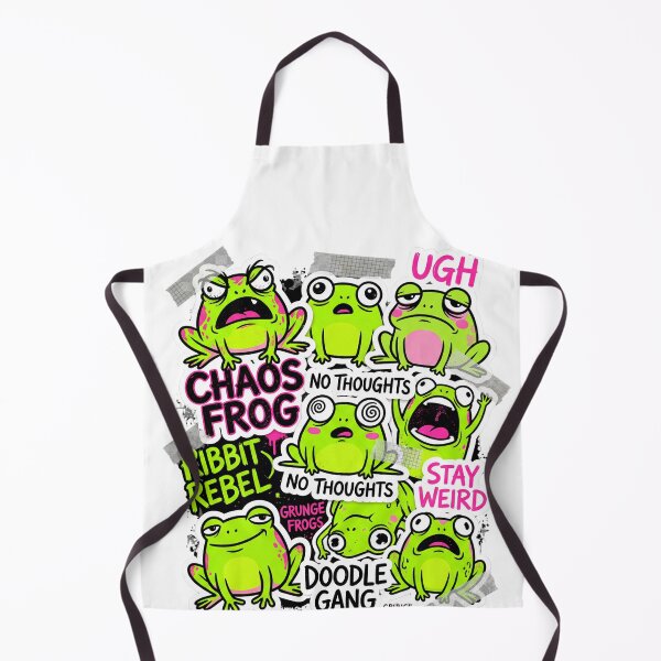 Item preview, Chaos Frog Grunge Frogs Doodle Gang designed and sold by PixelModeShop.