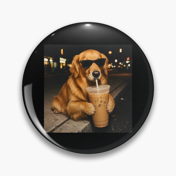 Item preview, Funny Dalmatian Drinking Iced Coffee designed and sold by Luxuriouss.