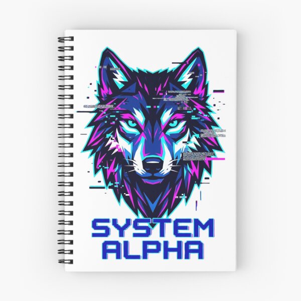 Item preview, System Alpha Wolf Shirt Cyberpunk Neon Wolf Gaming Gift Wolf Lover Glitch Tech Tee designed and sold by Sky-bully.