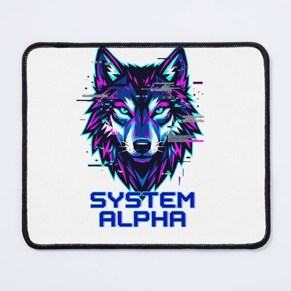 Item preview, System Alpha Wolf Shirt Cyberpunk Neon Wolf Gaming Gift Wolf Lover Glitch Tech Tee designed and sold by Sky-bully.