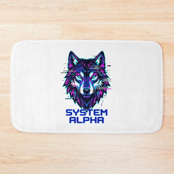 Item preview, System Alpha Wolf Shirt Cyberpunk Neon Wolf Gaming Gift Wolf Lover Glitch Tech Tee designed and sold by Sky-bully.