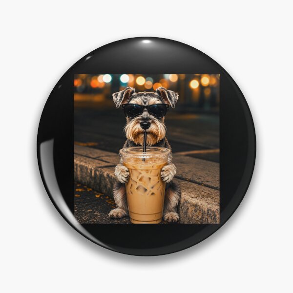 Item preview, Funny Dalmatian Drinking Iced Coffee designed and sold by Luxuriouss.