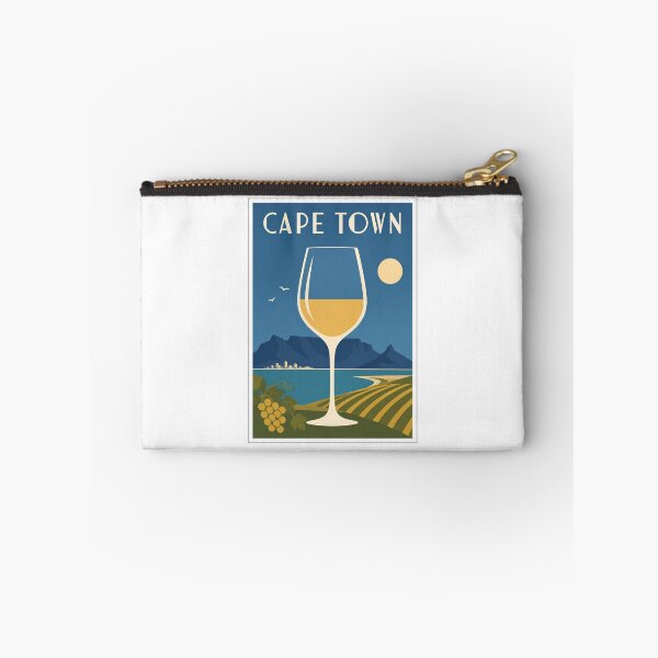 Item preview, Cape Town Wine Glass Table Mountain Travel Poster designed and sold by Beyond Destinations.