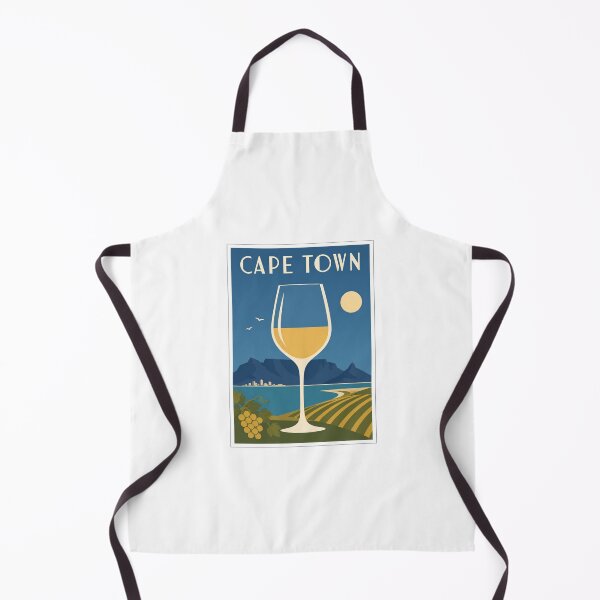 Item preview, Cape Town Wine Glass Table Mountain Travel Poster designed and sold by Beyond Destinations.