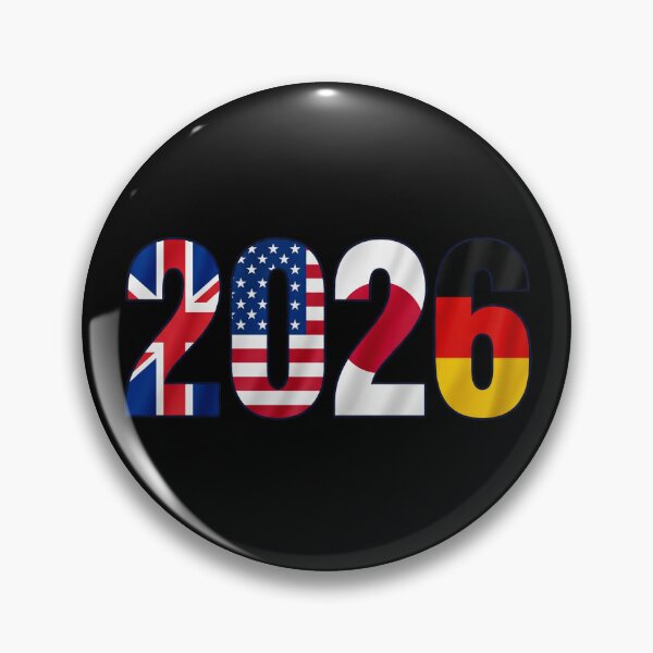 Item preview, 2026 Football — Flag Typography England USA Japan Germany designed and sold by David Mateo ArtWorks.