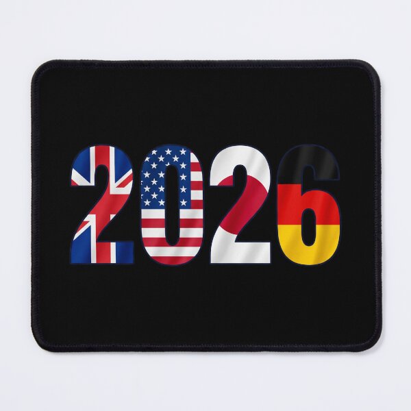 Item preview, 2026 Football — Flag Typography England USA Japan Germany designed and sold by David Mateo ArtWorks.