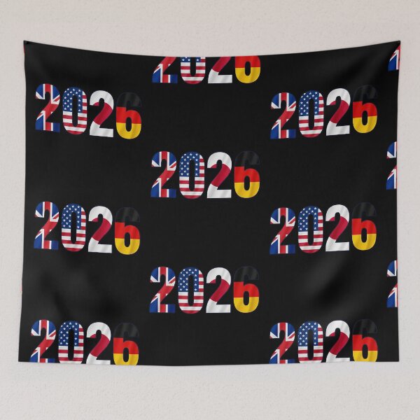 Item preview, 2026 Football — Flag Typography England USA Japan Germany designed and sold by David Mateo ArtWorks.