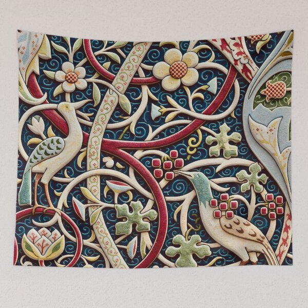 Item preview, William Morris Bullerswood Floral Wallpaper designed and sold by Vicky Brago-Mitchell®.