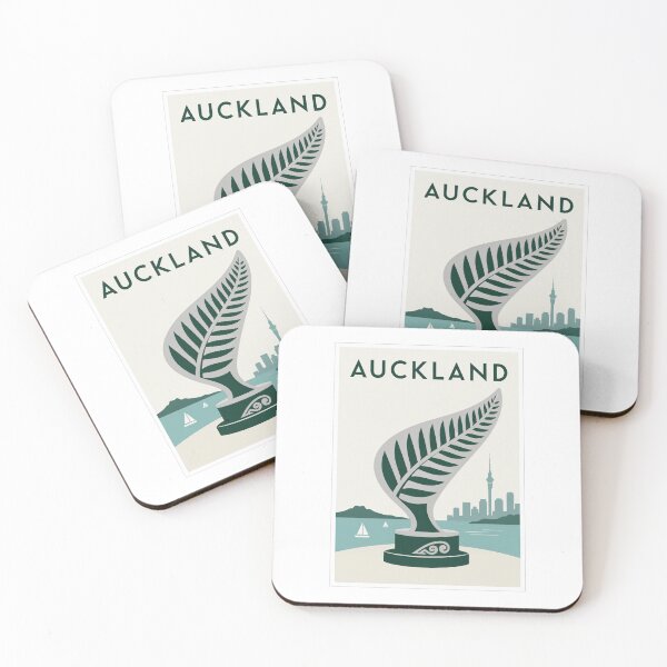 Item preview, Auckland Silver Fern Sky Tower Travel Poster designed and sold by Beyond Destinations.