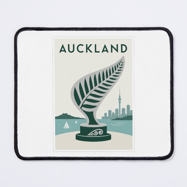 Item preview, Auckland Silver Fern Sky Tower Travel Poster designed and sold by Beyond Destinations.