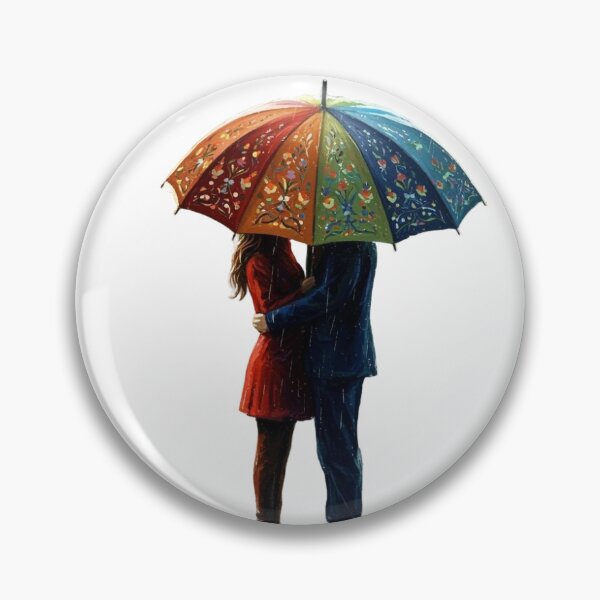 Item preview, Love in the Rain Under a Rainbow Umbrella designed and sold by blossomfun.