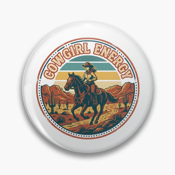 Item preview, Cowgirl Energy Desert Retro Rider designed and sold by PixelModeShop.