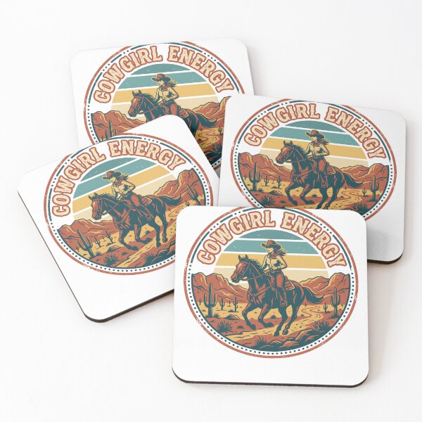 Item preview, Cowgirl Energy Desert Retro Rider designed and sold by PixelModeShop.